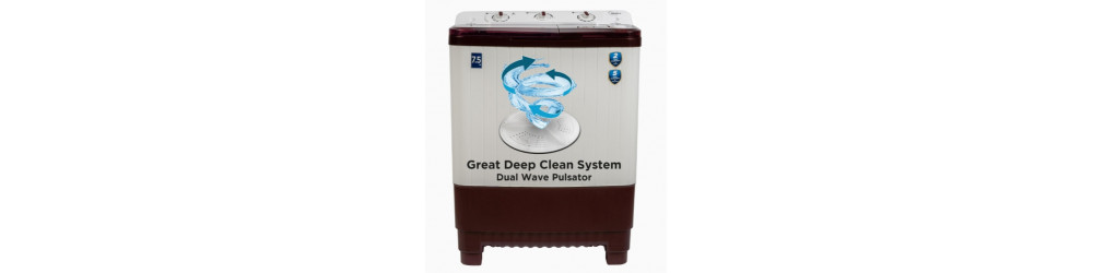 Washing Machine: Midea 7.5 KG Rs.4245 to Rs.8490